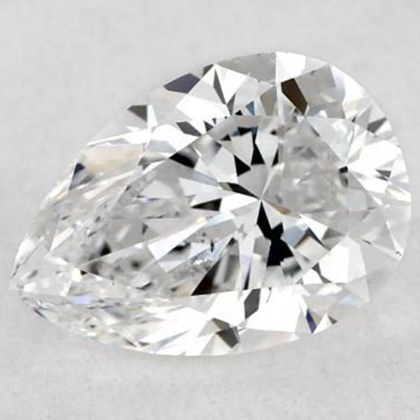 A D color pear cut Diamond