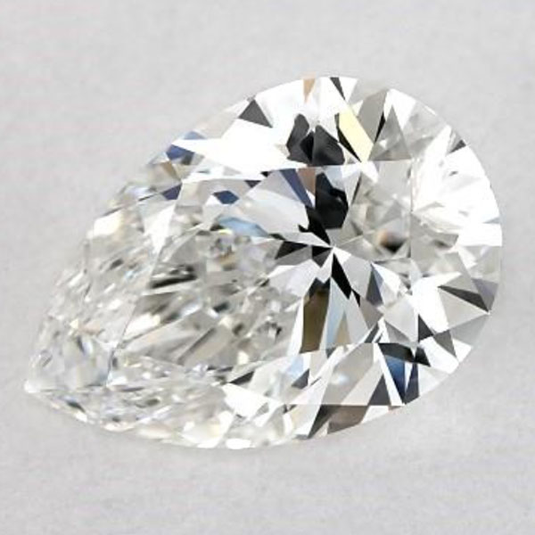 An F Color Pear Cut Diamond